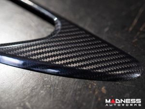 Alfa Romeo Giulia Interior Door Handle Surround Trim Kit - Carbon Fiber - Feroce Carbon